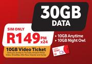 Red Hot Dealz-On 30GB Data