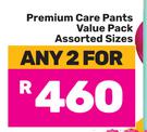 Pampers Premium Care Pants Value Pack Assorted Sizes-For Any 2