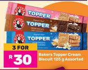 Bakers Topper Cream Biscuits Assorted-For 3 x 125g