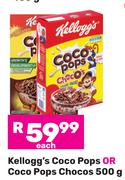Kellogg's Coco Pops Or Coco Pops Chocos-500g Each
