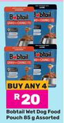 Bobtail Wet Dog Food Pouch Assorted-For Any 4 x 85g