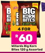 1Willards Big Korn Bites Assorted-For 4 x 120g
