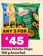 1Simba Potato Chips Assorted-For Any 3 x 120g