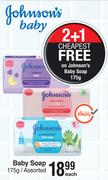 Johnson's Baby Soap Assorted-175g Each