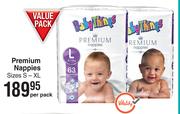 Baby Things Premium Nappies Sizes S-XL-Per Pack