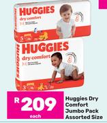 Huggies Dry Comfort Jumbo Pack (Assorted Sizes)-Each