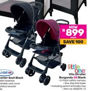 Little One Vito Stroller (Burgundy Or Black)-Each