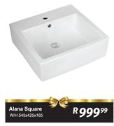 Alana Square W/H-545 x 425 x 165