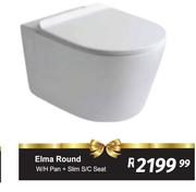 Elma Round W/H Pan + Slim S/C Seat