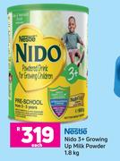 Nestle Nido 3+ Growing Up Milk Powder-1.8Kg Each