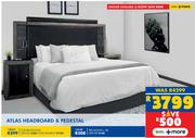 Atlas Headboard & Pedestals