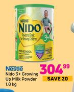 Nestle Nido 3+ Growing Up Milk Powder-1.8kg