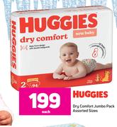 Huggies Dry Comfort Jumbo Pack (Assorted Sizes)-Each