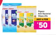 Pigeon Anti Bacterial Wipes-For Any 4 x 20s 