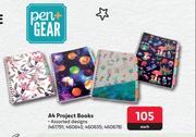 Kenzel A4 Project Books-Each 