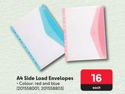 Kenzel A4 Side Load Envelopes-Each