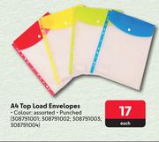 Kenzel A4 Top Load Envelopes-Each