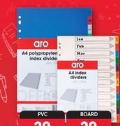 Aro File Dividers 12 Tab Jan-Dec PVC-Each