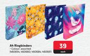 Kenzel A4 Ringbinders-Each