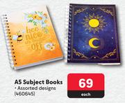 Kenzel A5 Subject Books-Each 