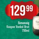 Simonsig Kaapse Vonkel Brut-750ml
