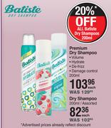 Batiste Premium Dry Shampoo- 200ml Each