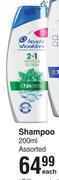 Head & Shoulders Shampoo Assorted-200ml Each