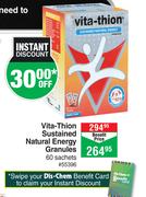 Vita Thion Sustained Natural Energy Granules 60 Sachets