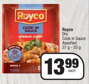 Royco Dry Cook In Sauce Assorted-37g-55g Each
