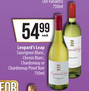 Leopard's Leap Sauvignon Blanc,Chenin Blanc,Chardonnay Or Chardonnay Pinot Noir-750ml Each