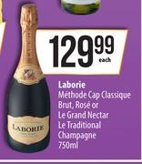 Laborie Methode Cap Classique Brut,Rose Or Le Grand Nectar Le Traditional Champagne-750ml Each