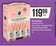 Du Toitskloof Cabernet/Shiraz,Chenin Blanc,Sauvignon Blanc,Pinotage/Merlot/Ruby-3L each