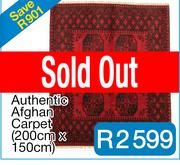 Authentic Afghan Carpet (200cm x 150cm)