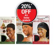 Donna Large Band Wig Cap