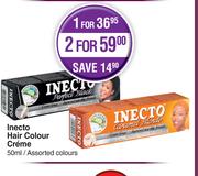 Inecto Hair Colour Creme Assorted Colours-For 2 x 50ml