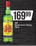 J&B Blended Scotch Whisky-750ml