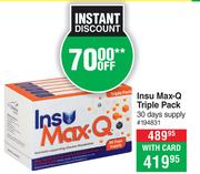 Insu Max-Q Triple Pack-30 Days Supply