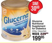 Glucerna Nutritional Supplement For Diabetics Assorted-400g