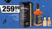 Jack Daniel's Tennessee Whiskey 750ml With 2 x 50ml Miniatures Gift Set-Per Pack