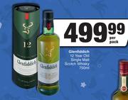 Glenfiddich 12 Year Old Single Malt Scotch Whisky-750ml Per Pack