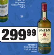 Jameson Triple Distilled Irish Whiskey-750ml