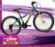 Raleigh 24" 26" Mirage 21 Speed Mountain Bike