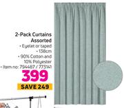 2 Pack Curtains Assorted