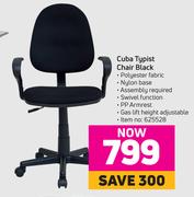 Cuba Typtst Chair Black