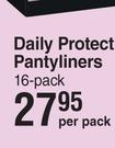 Kotex Daily Protect Pantyliners (16 Pack)-Per Pack