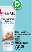 Hair Go Hair Removal Cream (Sensitive Skin)-250ml
