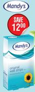 Mandy's Original Wax Strips-20 Strips