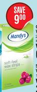 Mandy's Soft-Feel Wax Strips Assorted-12 Strips