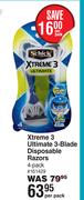 Schick Xtreme 3 Ultimate 3-Blade Disposable Razors (4 Pack)-Per Pack