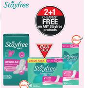 Stayfree Maxi Pads (Scented Or Unscented) 10 Regular-Per Pack